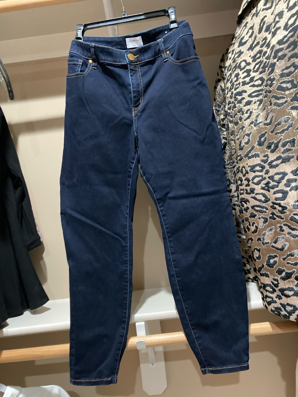 Lane Bryant Dark Navy Straight-Leg Jeans